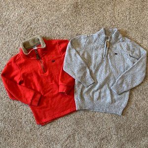 Bundle of Carter's Boys 1/2-Zip Sweaters